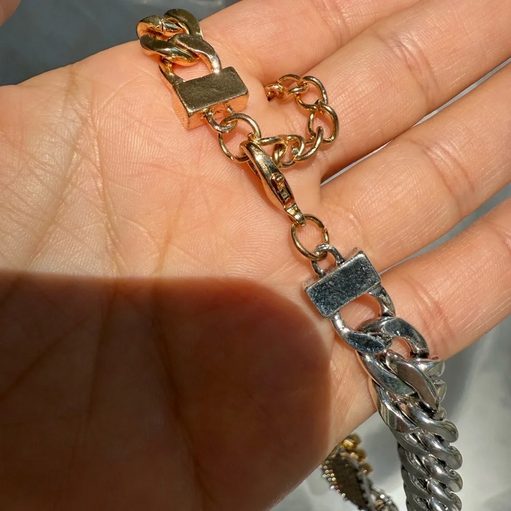 New! Zara coin combination necklaces silver&gold mixcolor adjustable - Picture 3 of 14